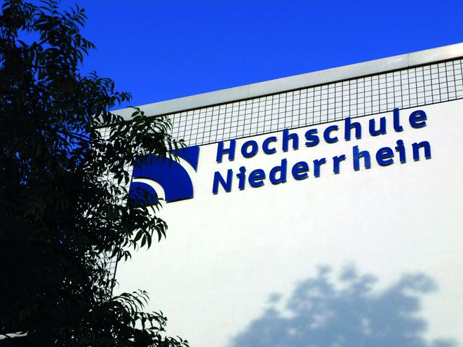 Hochschule Niederrhein- Schriftzug