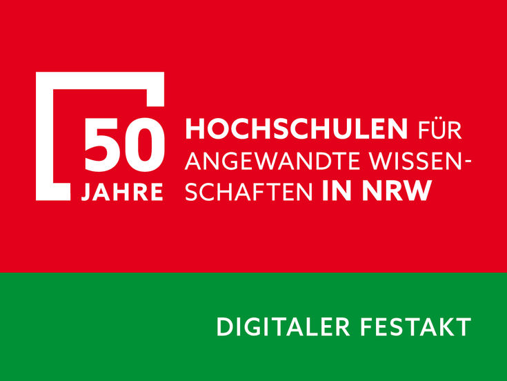 Heute ist der Festakt 50 Jahre Hochschule für Angewandte Wissenschaften in NRW online gegangen. 