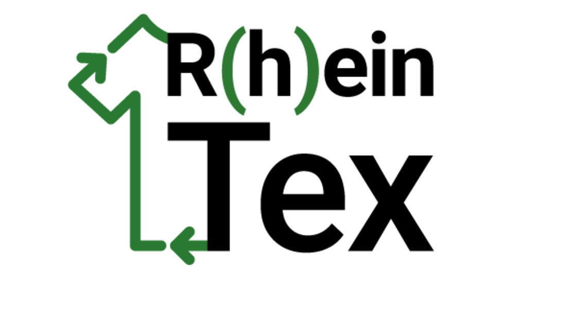 Logo des Projekt Rheintex. Recycling durch Innovation in der Textilwirtschaft.