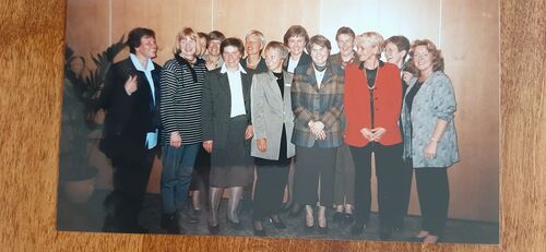 Ausgedrucktes Gruppenfoto