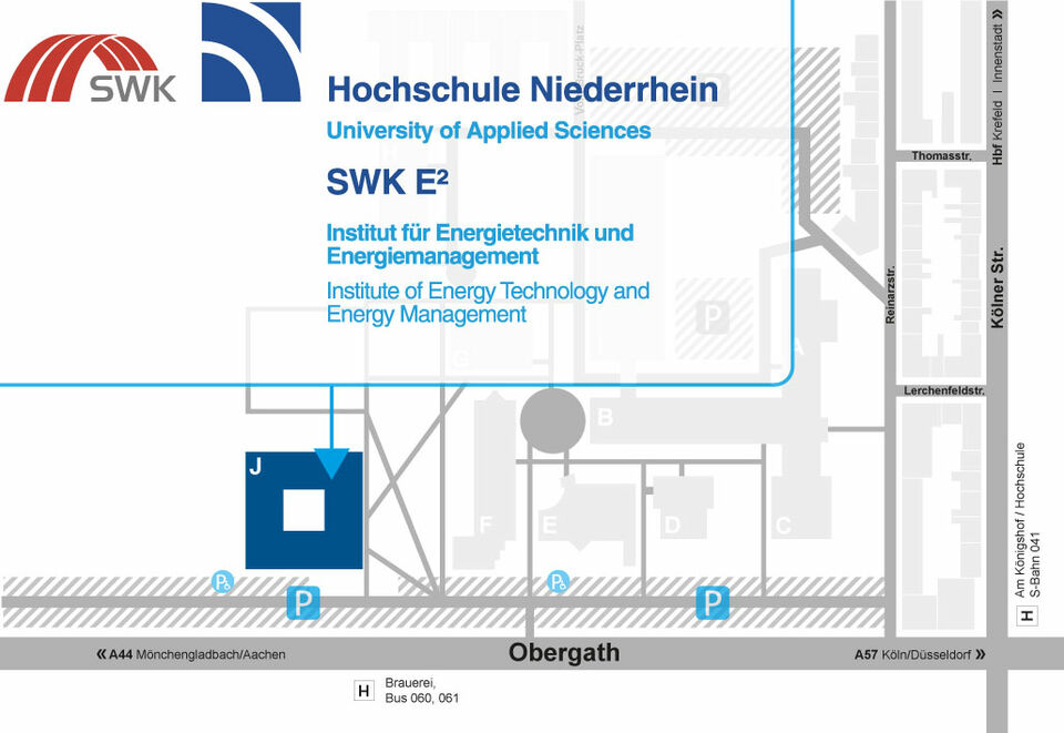 Anfahrtsplan SWK E²