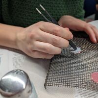 Die Farben sind vor dem Brennen in Pulverform Die Farben sind vor dem Brennen in Pulverform