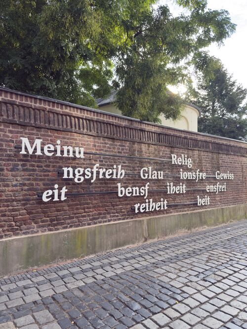 Foto Typografie der Freiheit