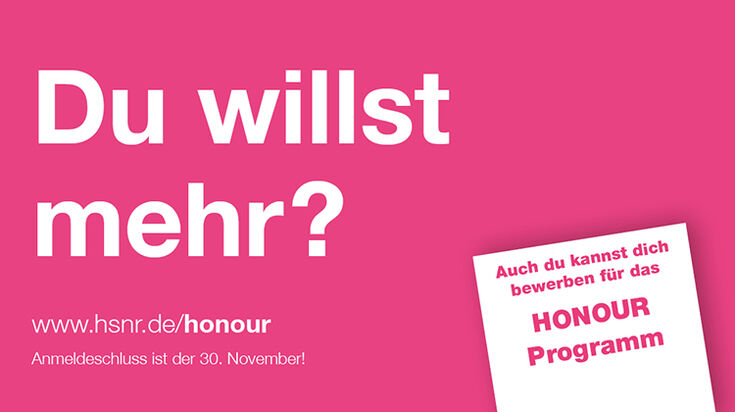 Titel Wildcard HONOUR Programm