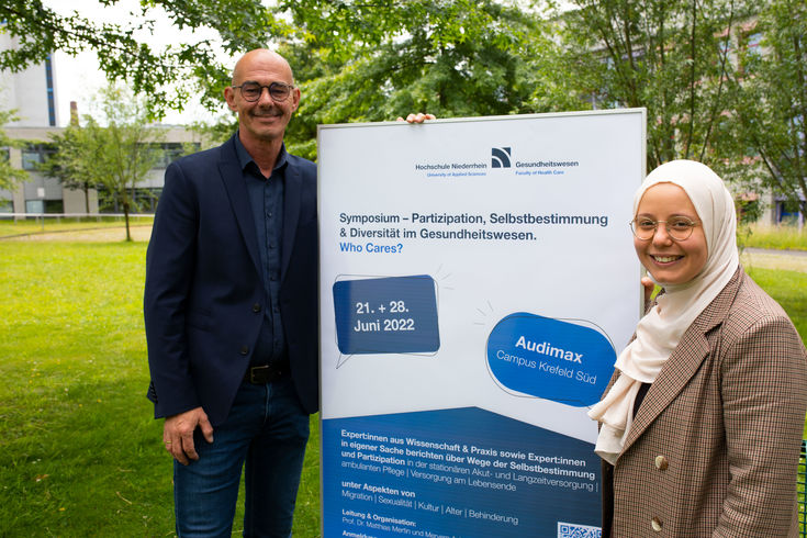 Das Organisationsteam um Prof. Dr. Matthias Mertin und Meryem Aslan