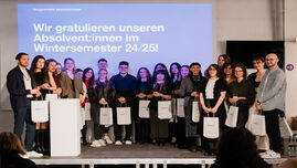 Bilder der Absolventen des Fachbereichs Design