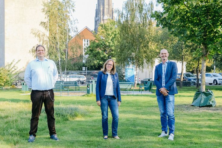 Von links: Die Professoren Jörg große Schlarmann, Daniela Hayder-Beichel, Matthias Mertin. 