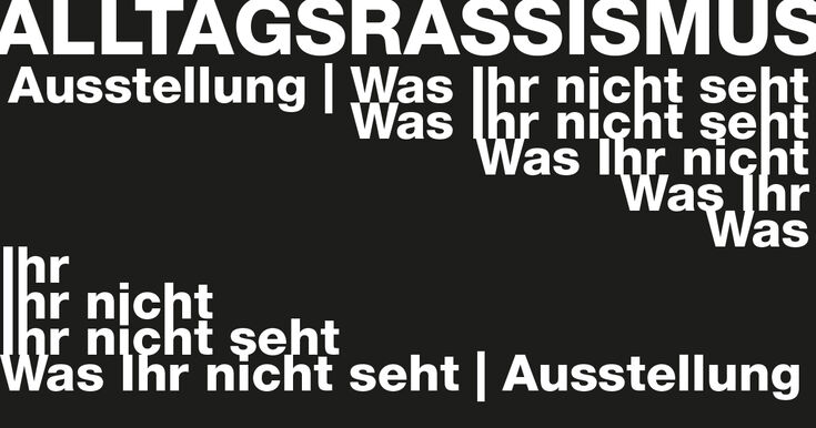 Plakat Altltagsrassismus
