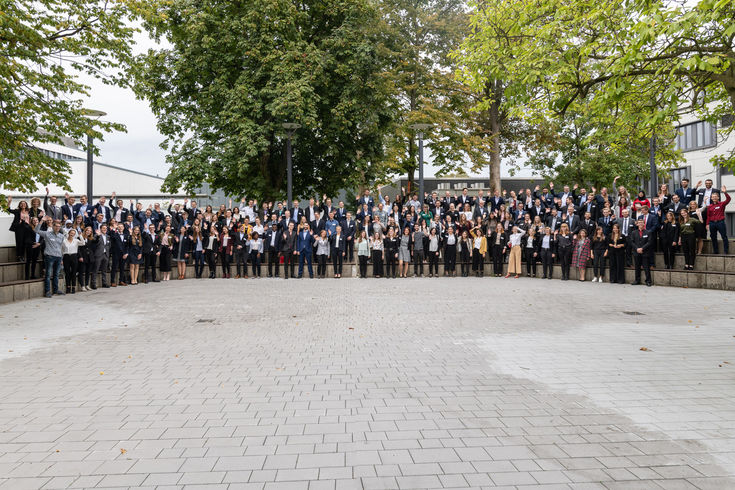Die im Jahr 2019/20 mit dem Deutschlandstipendium geförderten Studierenden. 