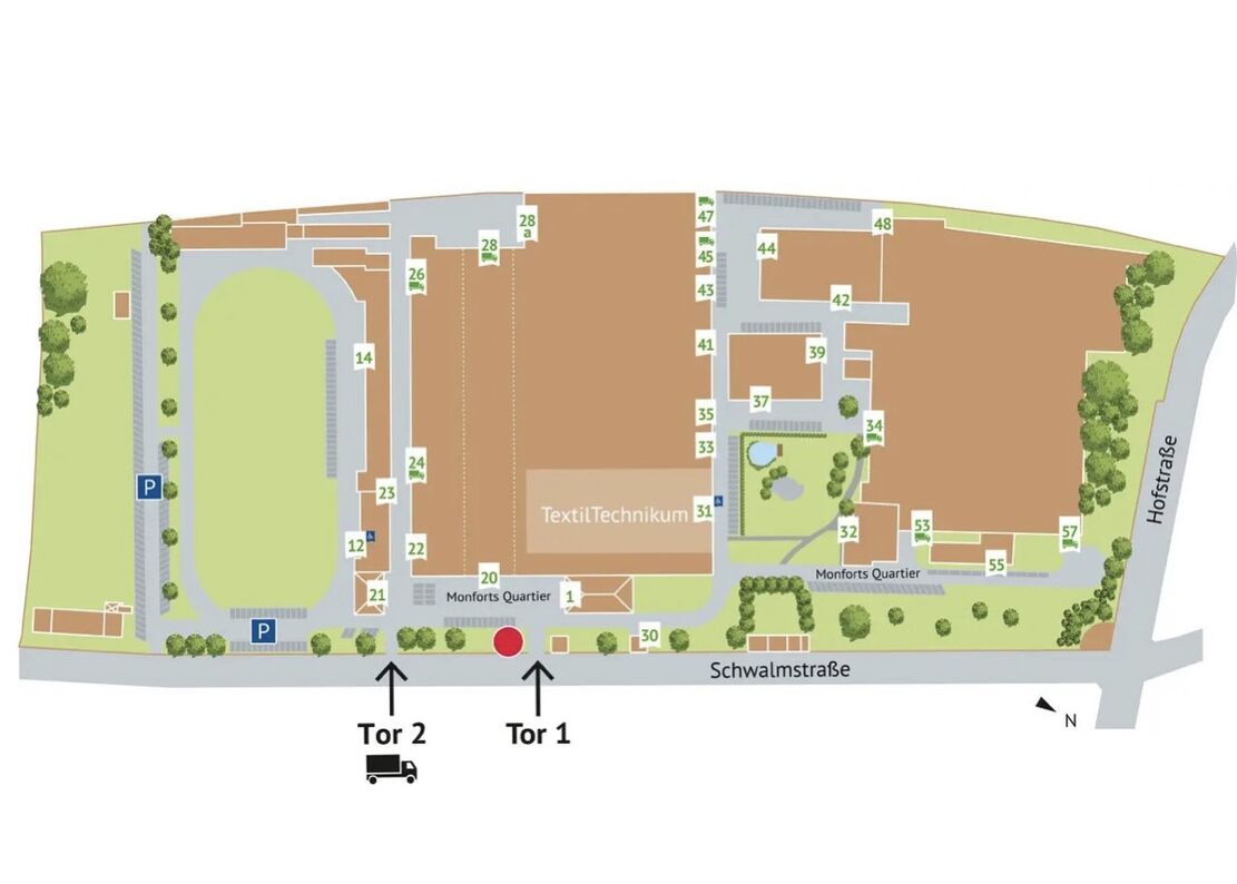Lageplan Monforts Quartier