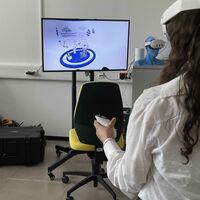 Abschlusspräsentation im Kurs Cross Design Engineering in VR and AR Credit. M.E. Wachs