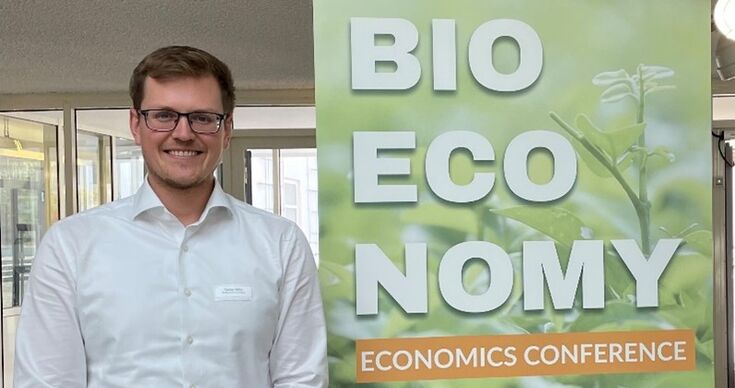 Florian auf der Bioökonomie Economics Conference 2026