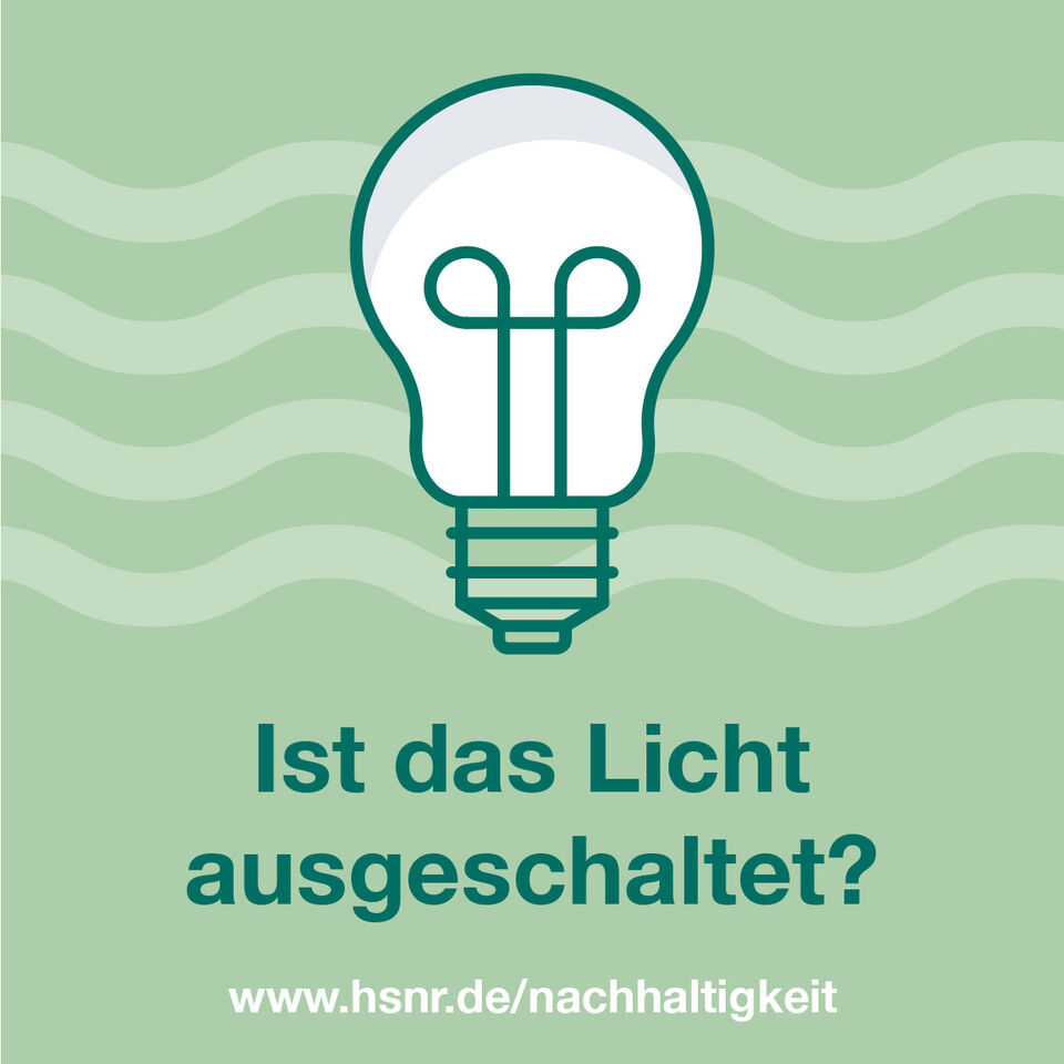 "Elektrogeräte ausgeschaltet?" Bild einer Glühbirne