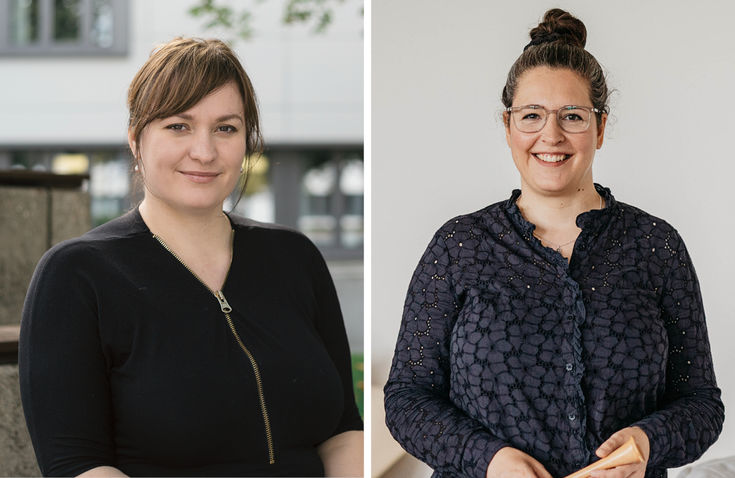 Die Professorinnen Anne-Friederike Hübener (l.) und Annika Walker 