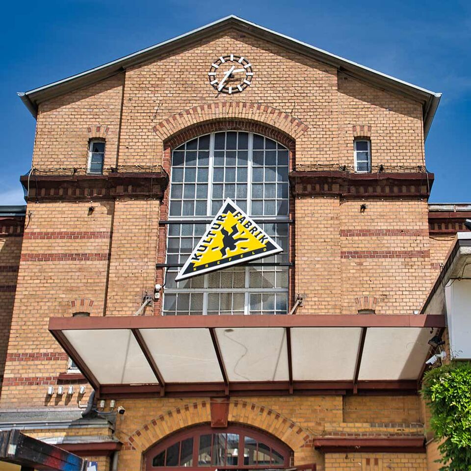 Frontansicht der Kulturfabrik in Krefeld