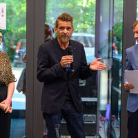 Meike Siemes, Professor Dr. Lutz Vossebein und Professor Dr. Wolfgang Kleinebrink (v.l.n.r.)