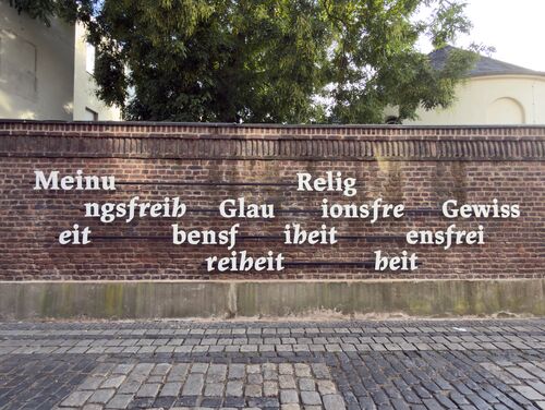Foto Typografie der Freiheit