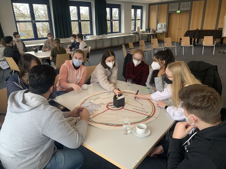 Angeregte Diskussion beim World Café an der Hochschule Niederrhein