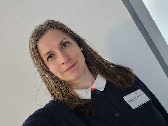Dr. Elisabeth Müller-Peddinghaus am Workshoptag.