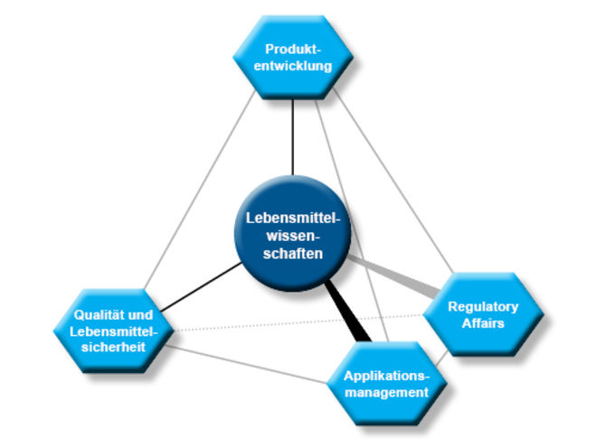 Der Bachelorstudiengang Lebensmittelwissenschaften gliedert sich in die vier Vertiefungsrichtungen Produktentwicklung, Qualität und Lebensmittelsicherheit, Applikationsmanagement und Regulatory Affairs.