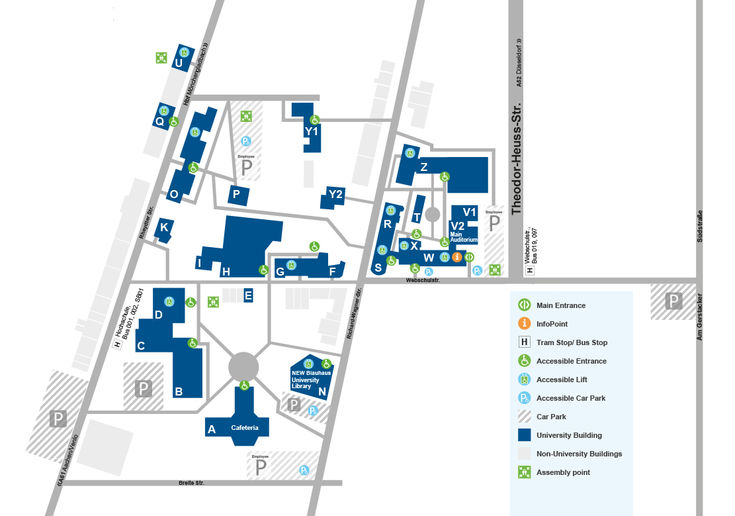 Map Campus Mönchengladbach