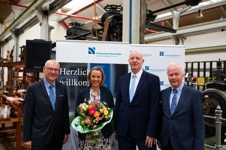 Dr. Thomas Grünewald, Dr. Fabienne Köller-Marek, Prof. Dr. Georg Oecking und Dr. Dieter Porschen (v.l.n.r.)