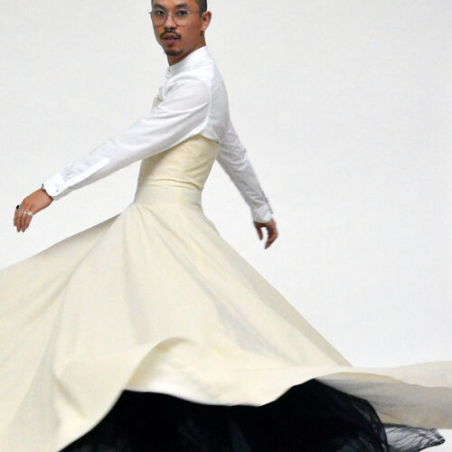 Arbeit eines Studierenden im Modedesign