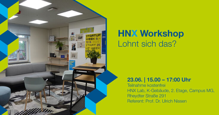 Bild des HNX Labs mit kurzen Daten zur Veranstaltung (Datum und Ort)