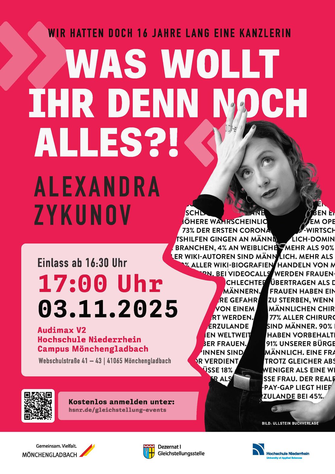 Alexandra Zykunov liest in Mönchengladbach