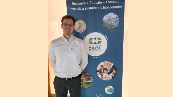 Florian Grebe für das NIERS beim internationalen BioSC Symposium