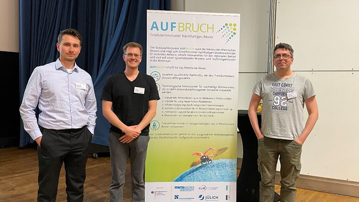 Auf dem Foto (von links): Maximilian Hummel (GEMIT), Florian Grebe (NIERS), Aleksandr Lobanov (ILOC)